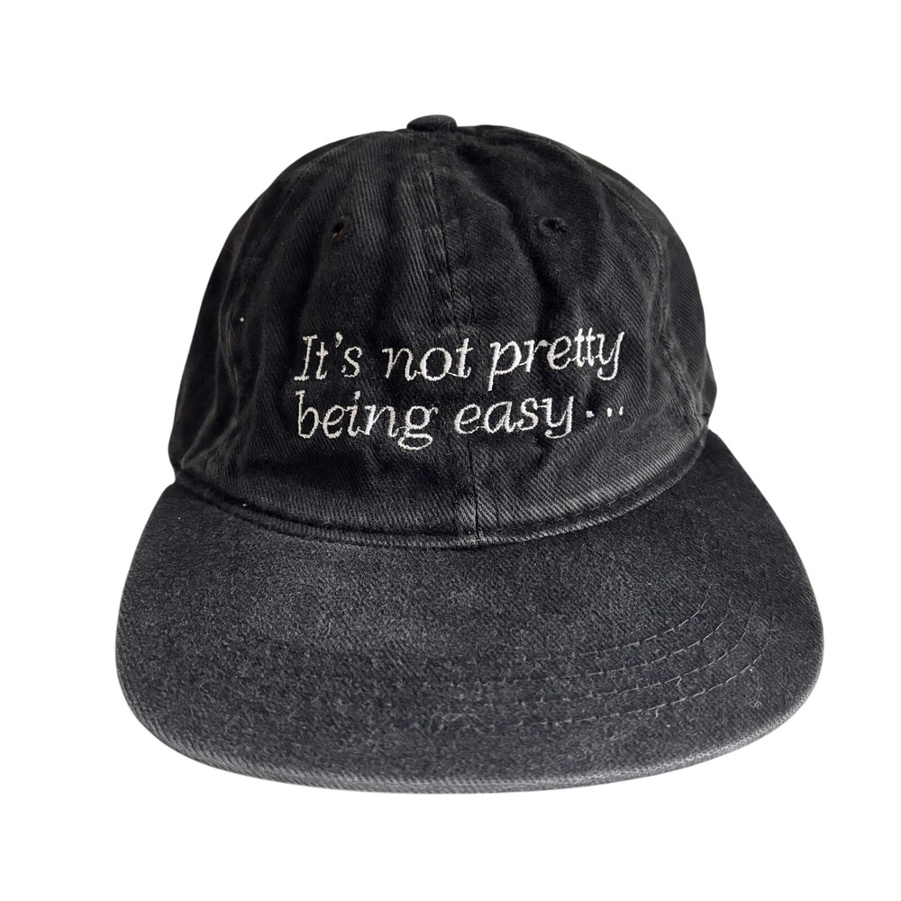 Headmaster Hat Cap Snap Back Embroidered‎ Slogan It's Not Pretty Being Easy